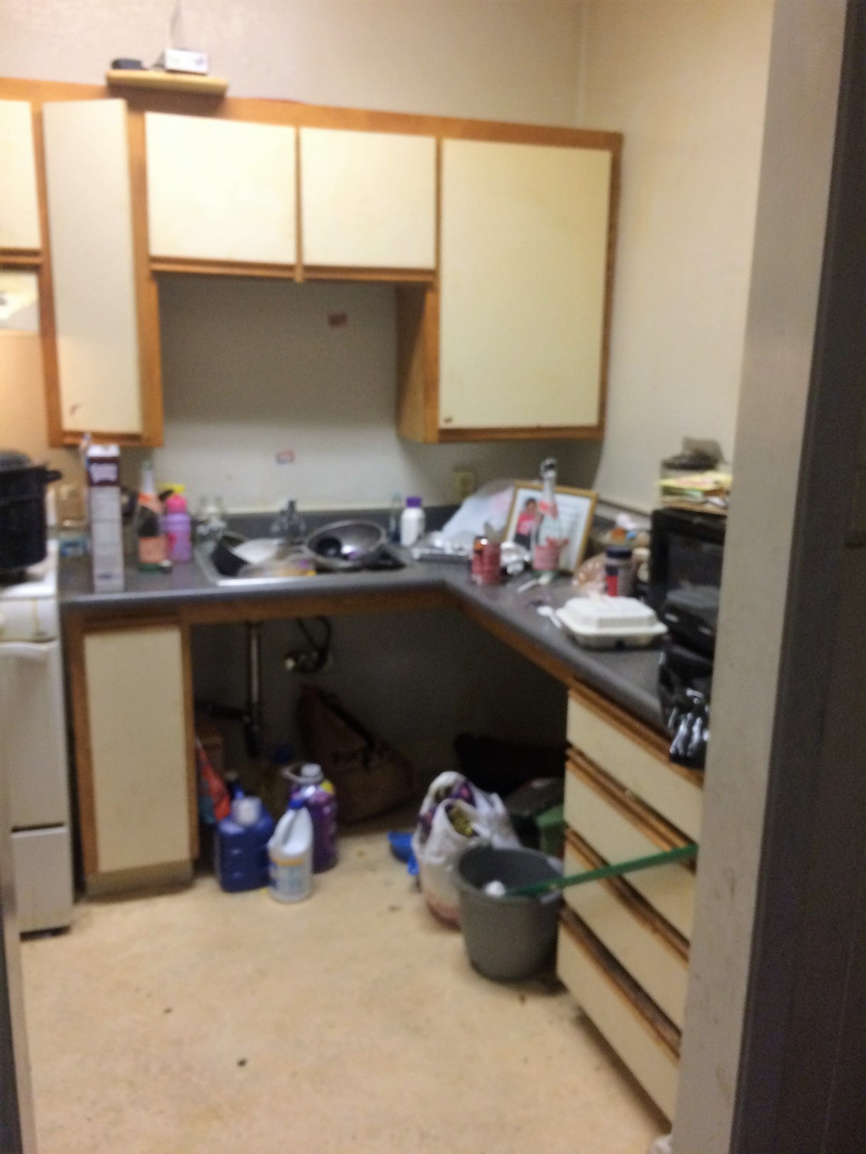 Before Madison Park Apartments typical room kitchen 